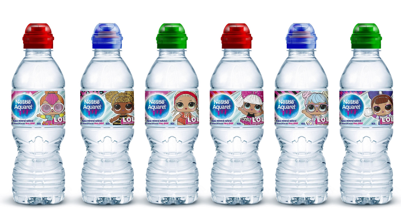 Las botellas de agua Nestlé Aquarel by Mr. Wonderful para