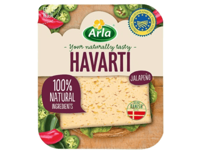 Arla Havarti Jalapeño, el último lanzamiento de Arla que se suma a su gama de queso en lonchas con IGP