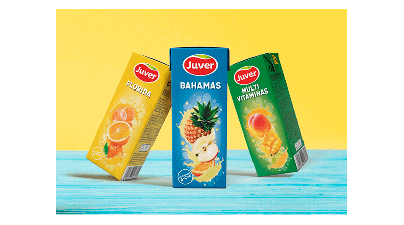 Juver lanza su nueva gama de refrescos con alto contenido en zumo de frutas en formato para niños