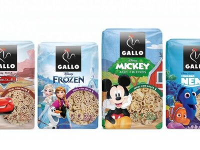 Grupo Gallo lanza una nueva línea de pasta infantil con personajes Disney