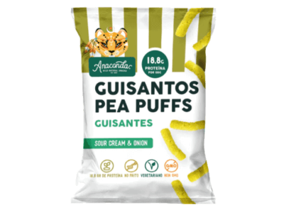 Anaconda Foods lanza los nuevos gusanitos de harina de guisantes