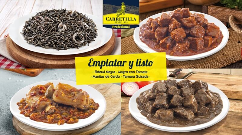 Carretilla lanza cuatro nuevas recetas de platos preparados para el canal Food Service