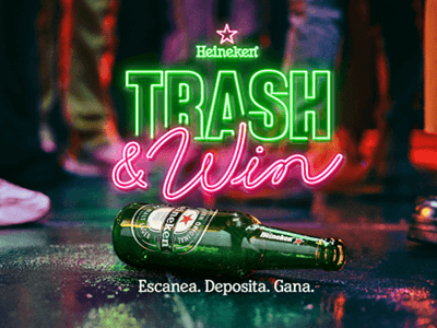 Heineken® fomenta el reciclaje de botellas y latas con la aplicación “Trash&Win”