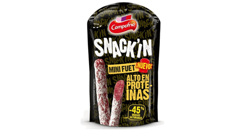 Campofrío lanza Snack'In Mini Fuet Alto en Proteínas