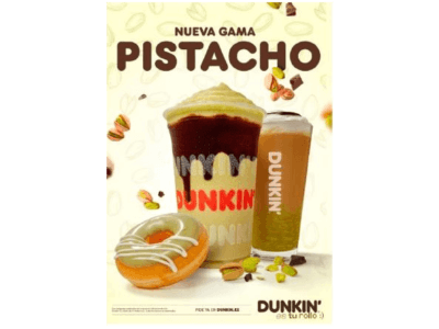 Dunkin' apuesta por el pistacho en su nueva gama de productos