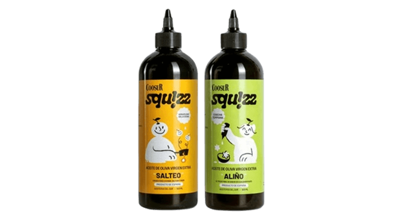 Nace Squizz: biberones de aceite de oliva virgen extra de diseño