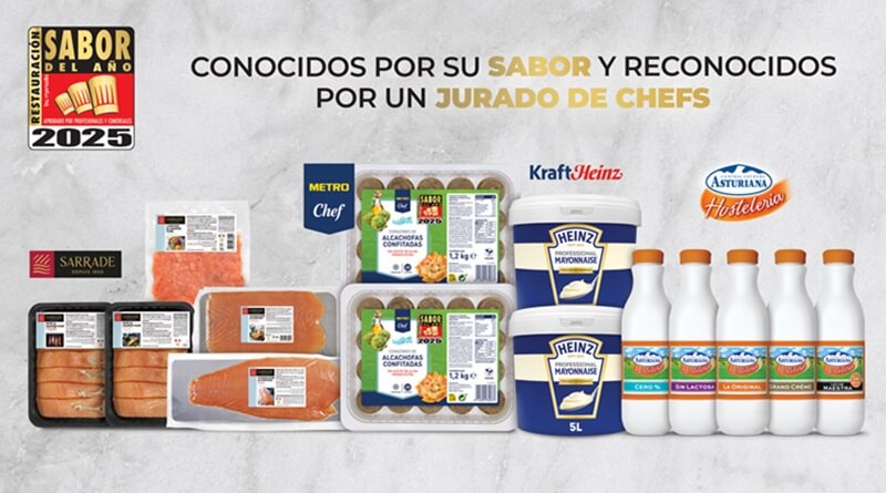 Central Lechera Asturiana, Kraft Heinz, Metro Chef y Sarrade, ganadoras del Sabor del Año Restauración