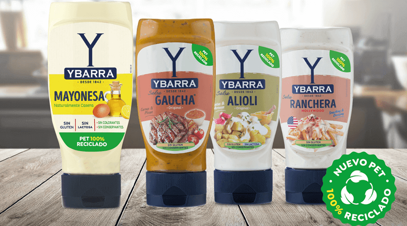 Ybarra refuerza su compromiso con el medio ambiente lanzando pet 100% reciclado