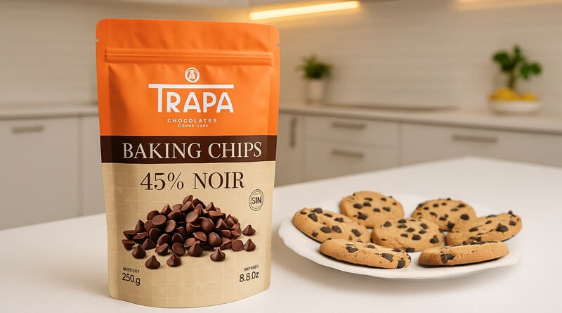 Trapa amplía su gama con nuevos chips de chocolate para repostería en casa
