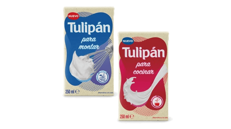 Tulipán entra en la categoría de alternativas a la nata con dos nuevos lanzamientos