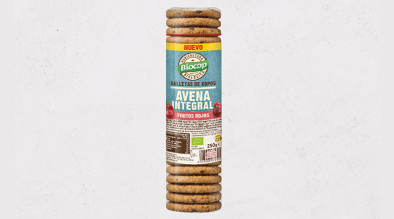 Biocop incorpora un nuevo sabor a su amplia gama de galletas ecológicas: frutos rojos y copos de avena
