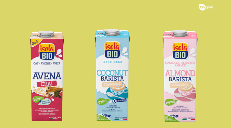 Biogran presenta tres nuevas bebidas vegetales de ISOLA Bio