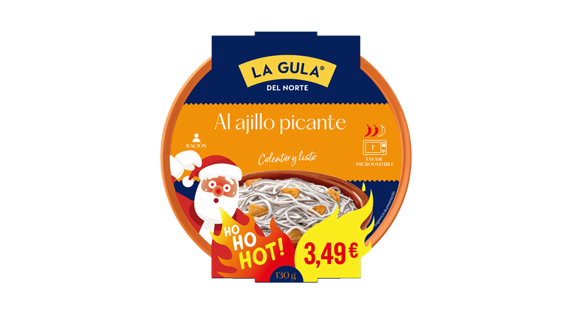 La Gula® del Norte, marca referente en productos del mar, consolida su compromiso por aunar tradición e innovación a través de su nueva gama de cazuelitas. Inspirándose en las clásicas cazuelas de barro, la marca ha desarrollado un nuevo formato microondable, listo para calentar y degustar en dos minutos directamente desde su envase. Una propuesta que rinde homenaje a la cocina de siempre, adaptada al ritmo actual y pensada para degustar este producto de forma práctica y rápida. Este lanzamiento supone la evolución natural de una gama que, en los últimos meses, ha mejorado sus recetas más icónicas, La Gula® del Norte al ajillo y La Gula® del Norte con gambas al ajillo, incorporando ingredientes naturales como ajo laminado, perejil troceado y cayena, para ofrecer una experiencia más casera y auténtica. Tras su éxito, la marca presenta ahora una nueva referencia dentro de su gama de cazuelitas: La Gula® del Norte al ajillo picante, una propuesta atrevida que llega para conquistar a los amantes del sabor intenso. El picante se ha convertido en una de las tendencias gastronómicas más demandadas. La Gula® del Norte se suma a esta tendencia, además, a un precio muy atractivo, con un PVP recomendado de 3,49 €, ideal para que disfrutar del auténtico sabor del mar en su versión picante sea más fácil que nunca. Con esta innovación, La Gula® del Norte refuerza su liderazgo en la categoría y demuestra una vez más su capacidad para reinventar los sabores tradicionales y adaptarse a las nuevas necesidades del consumidor. La Gula® del Norte, marca referente en productos del mar, consolida su compromiso por aunar tradición e innovación a través de su nueva gama de cazuelitas. Inspirándose en las clásicas cazuelas de barro, la marca ha desarrollado un nuevo formato microondable, listo para calentar y degustar en dos minutos directamente desde su envase. Una propuesta que rinde homenaje a la cocina de siempre, adaptada al ritmo actual y pensada para degustar este producto de forma práctica y rápida. Este lanzamiento supone la evolución natural de una gama que, en los últimos meses, ha mejorado sus recetas más icónicas, La Gula® del Norte al ajillo y La Gula® del Norte con gambas al ajillo, incorporando ingredientes naturales como ajo laminado, perejil troceado y cayena, para ofrecer una experiencia más casera y auténtica. Tras su éxito, la marca presenta ahora una nueva referencia dentro de su gama de cazuelitas: La Gula® del Norte al ajillo picante, una propuesta atrevida que llega para conquistar a los amantes del sabor intenso. El picante se ha convertido en una de las tendencias gastronómicas más demandadas. La Gula® del Norte se suma a esta tendencia, además, a un precio muy atractivo, con un PVP recomendado de 3,49 €, ideal para que disfrutar del auténtico sabor del mar en su versión picante sea más fácil que nunca. Con esta innovación, La Gula® del Norte refuerza su liderazgo en la categoría y demuestra una vez más su capacidad para reinventar los sabores tradicionales y adaptarse a las nuevas necesidades del consumidor.