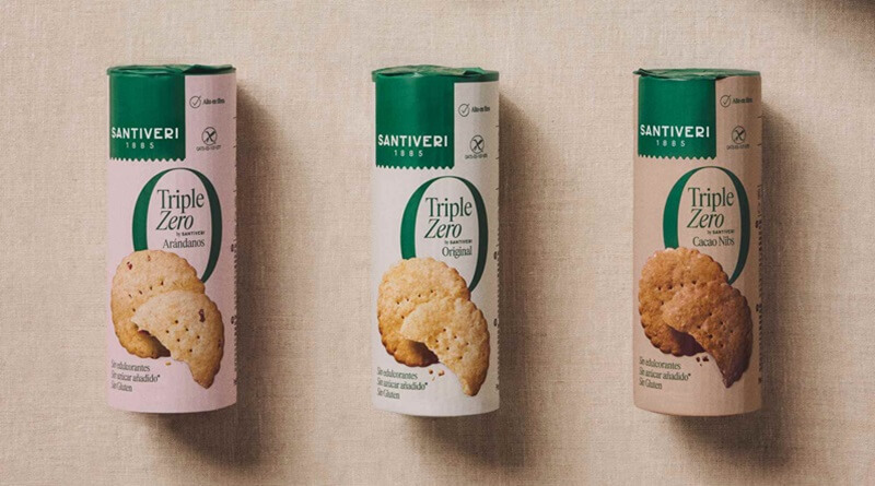Santiveri presenta sus nuevas galletas Triple Zero