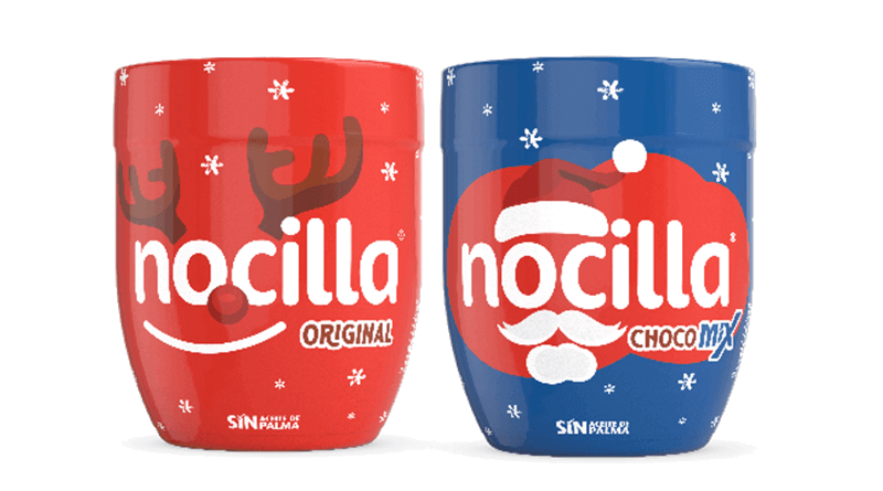 Papá Noel y Rudolph protagonizan la edición navideña de Nocilla