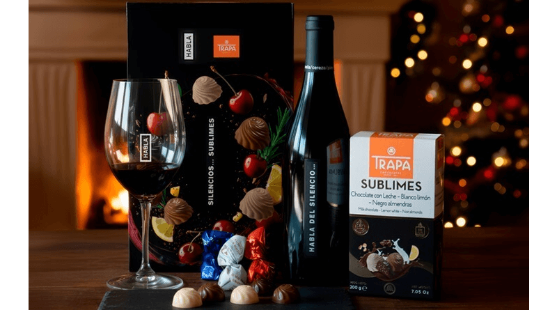 Chocolates trapa y Bodegas Habla firman el regalo gourmet perfecto para esta Navidad